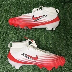 New Nike Zoom Air Vapor Pro 1 Football Cleats White Red Men's Size 8 FB3298-102